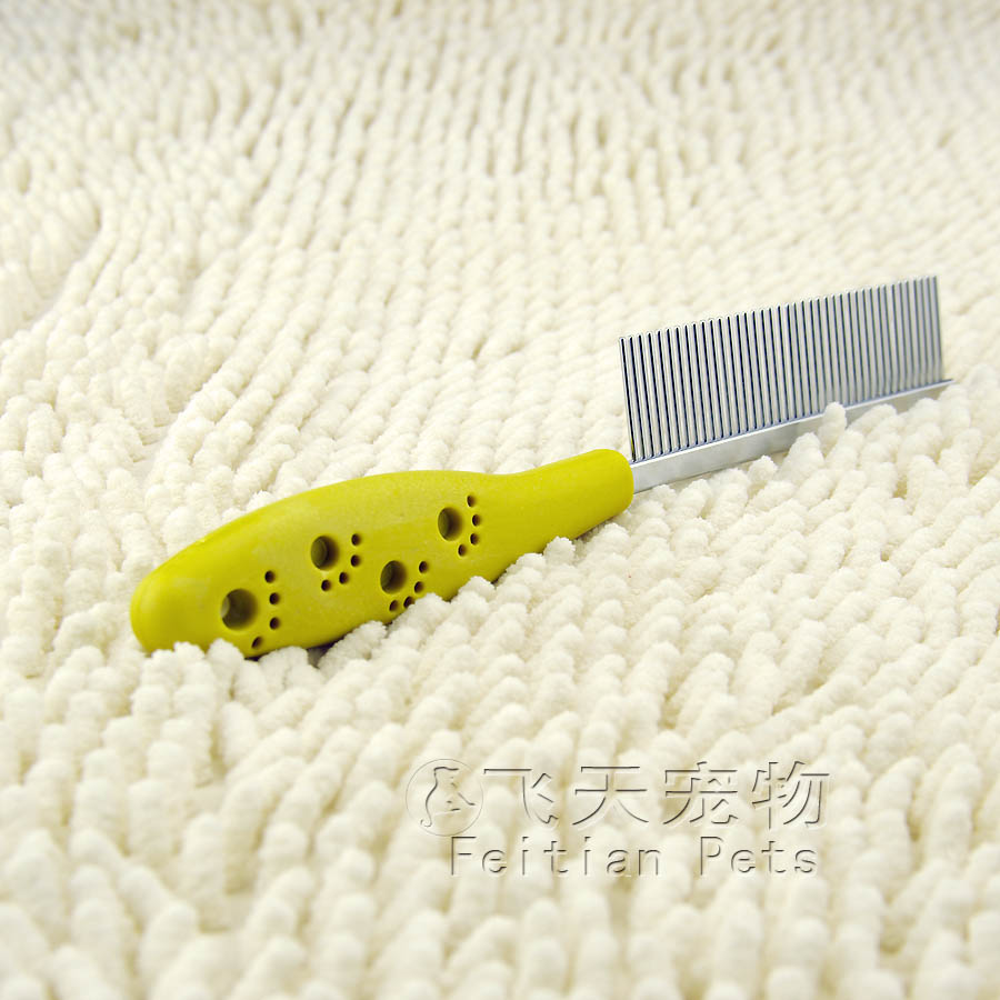 推薦商品◆精裝爪印塑柄40針單面直排梳美容梳65g/脫毛梳